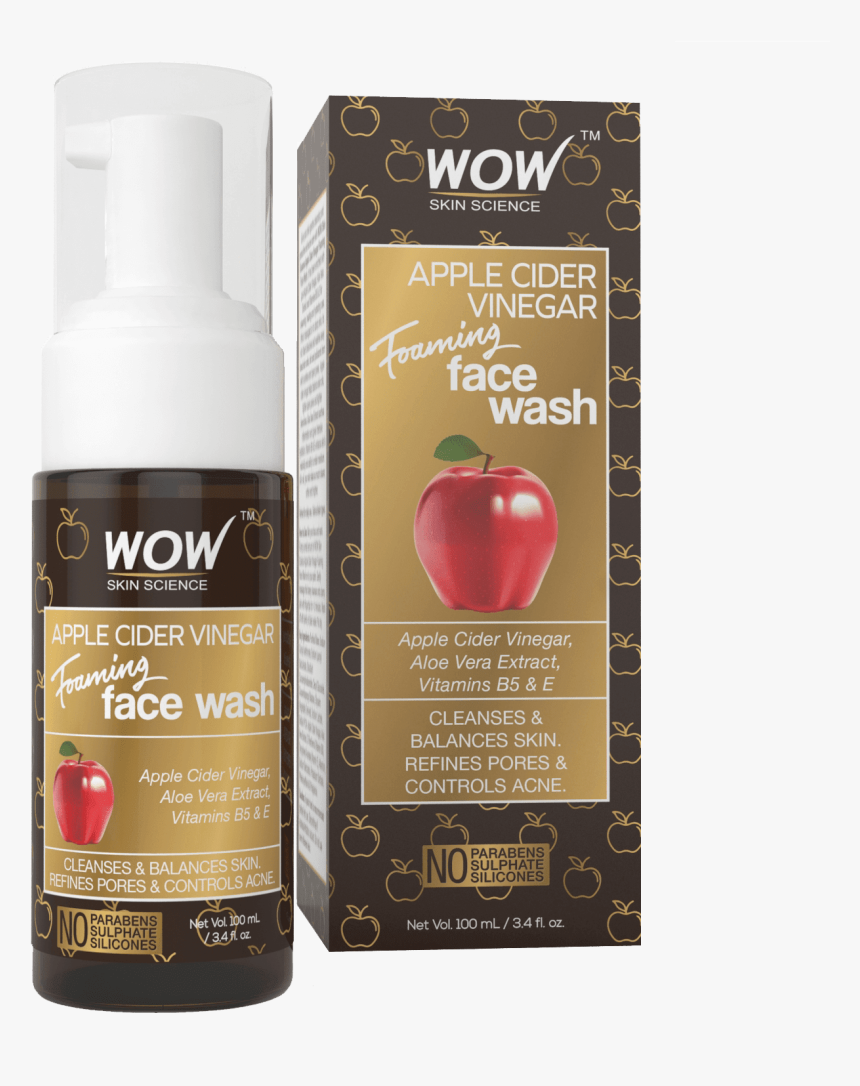 Wow Apple Cider Vinegar Face Wash Price, HD Png Download