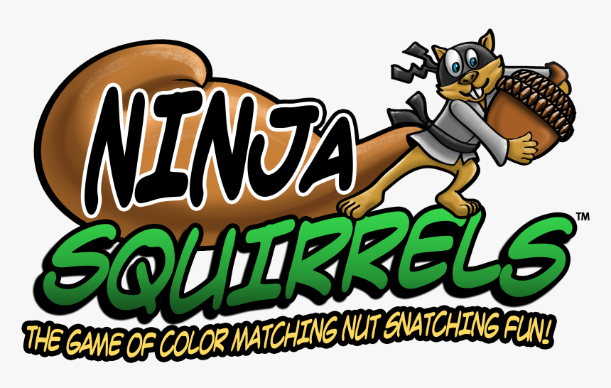 Ninja Squirrels Family Board Game - Cartoon, HD Png Download