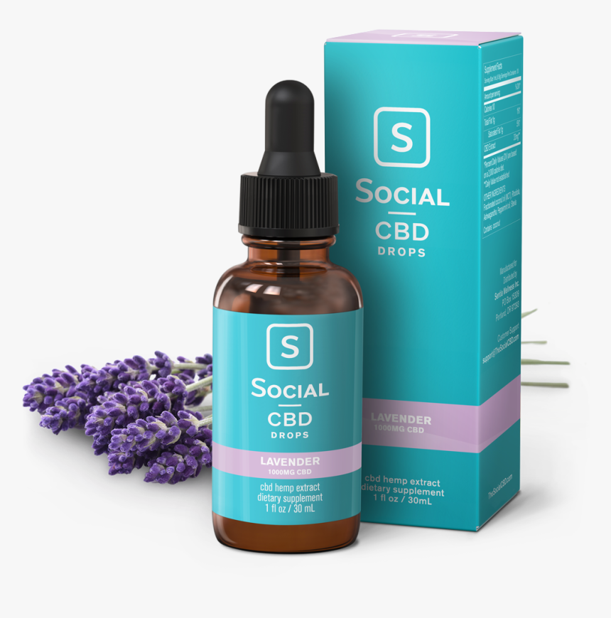 Select Cbd Lavender Drops - Social Cbd, HD Png Download