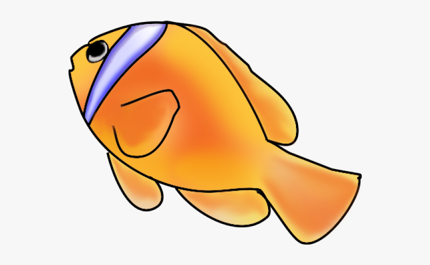 Gold Fish Clipart Swimming Animal - Fish Swimming Clipart Png, Transparent Png