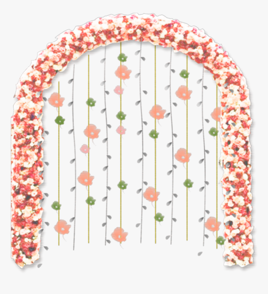 #ftestickers #flowers #arch #archway #decorative #wedding - Pink, HD Png Download