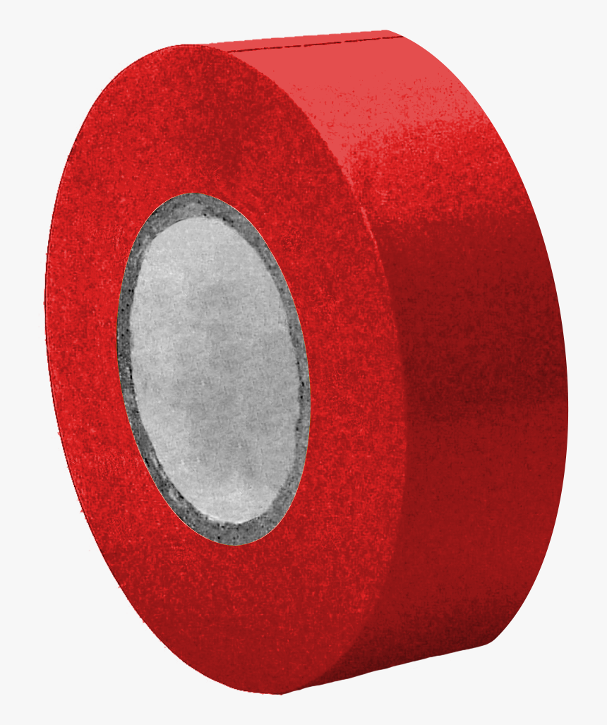 25mm X 33m Carton Sealing Pvc Tape Red - Circle, HD Png Download