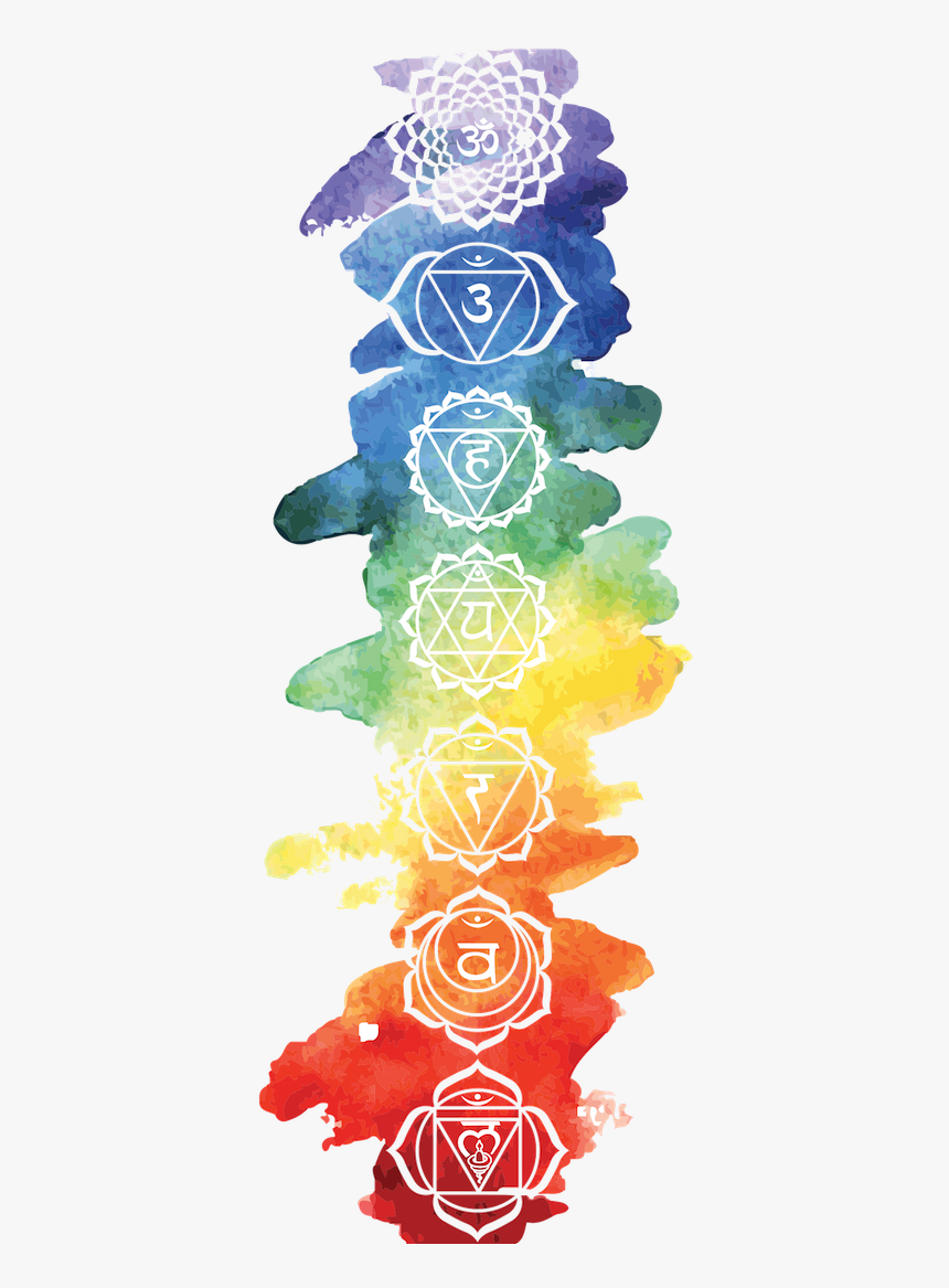 Transparent Chakras Png - Watercolor Chakras, Png Download