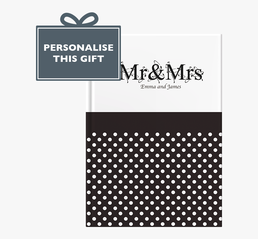 Personalised Mr & Mrs - Polka Dot, HD Png Download