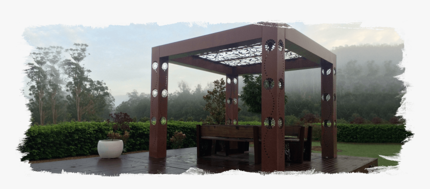 Rust Steel Art - Pergola, HD Png Download