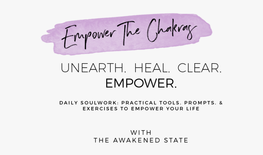 Empowerthechakralogo - Handwriting, HD Png Download
