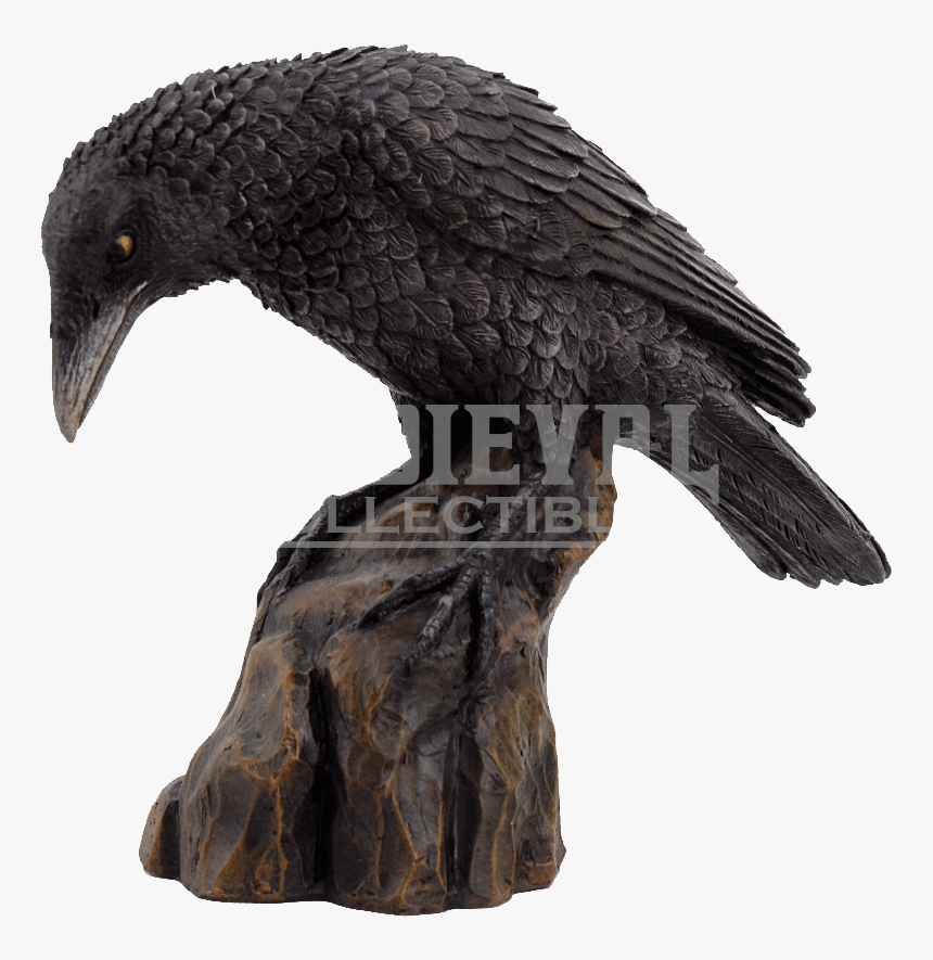 Clip Art Perched Raven - Raven Sculpture, HD Png Download