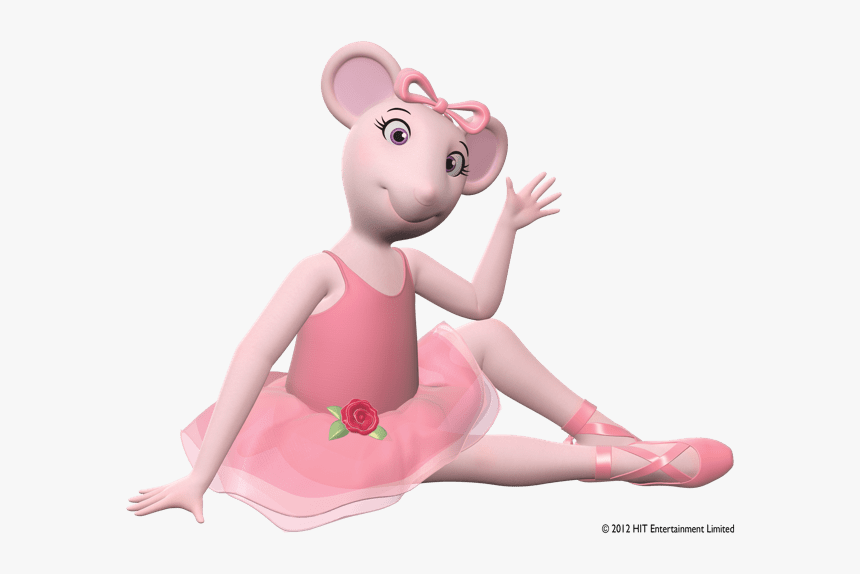 Angelina Sitting On The Floor And Waving - Angelina The Ballerina, HD Png Download