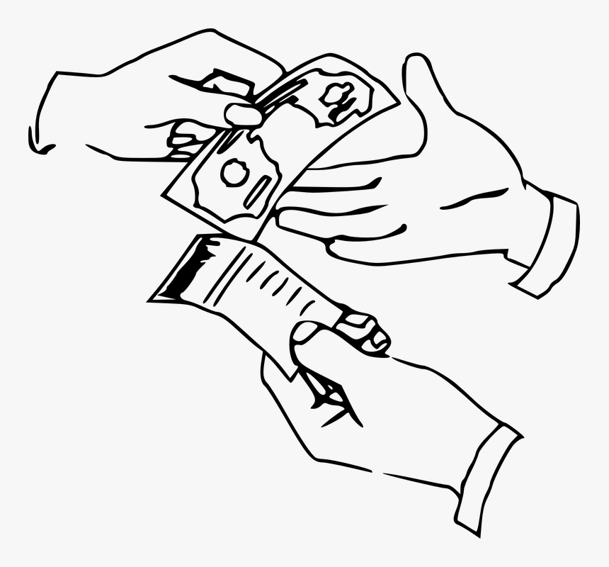 Money, Hand, People, Hands, Currency, Exchange - Federal Deposit Insurance Corporation Drawing, HD Png Download