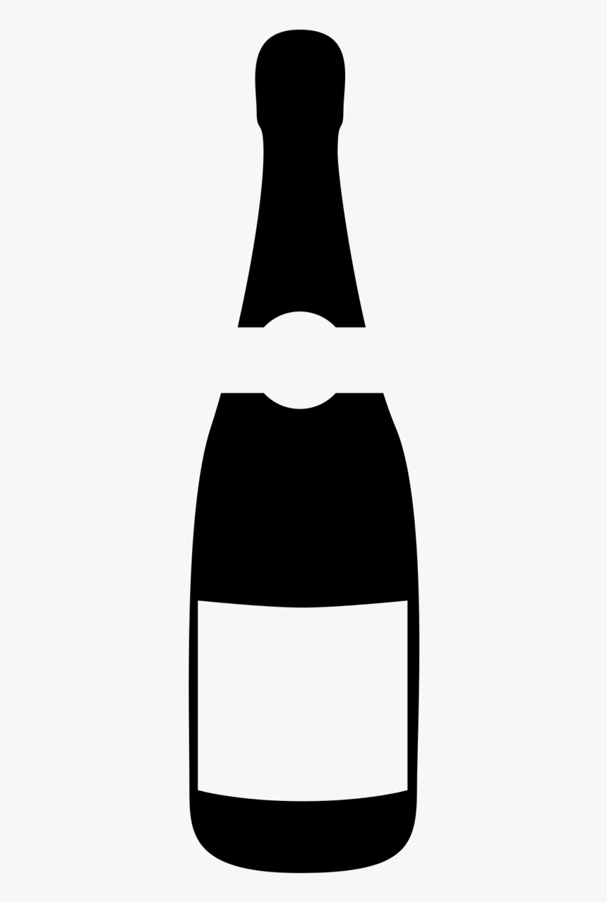Alcohol Clipart Beer - Champaign Bottle Icon Png, Transparent Png
