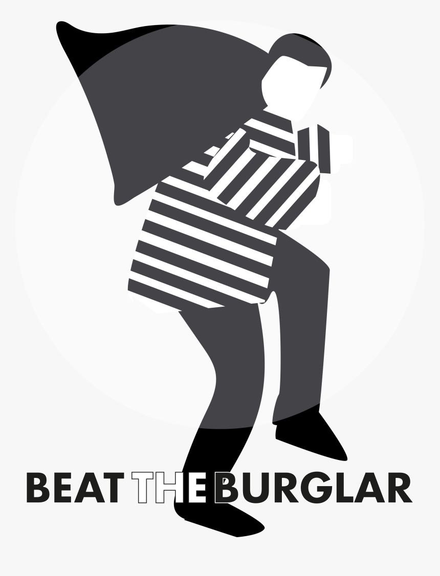 Beat The Burglar Logo - Burglar Logo, HD Png Download