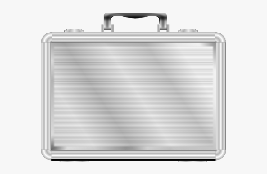 Suitcase Clipart Business - Silver Briefcase Png, Transparent Png