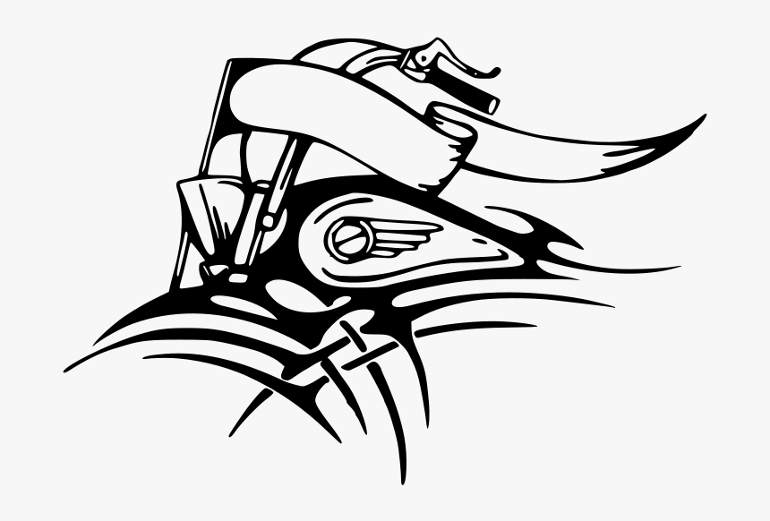 Motorcycle Gas Tank - Biker Tribal, HD Png Download