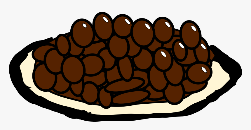 Rice And Beans Refried Beans Baked Beans Clip Art - Frijoles Animado Png, Transparent Png