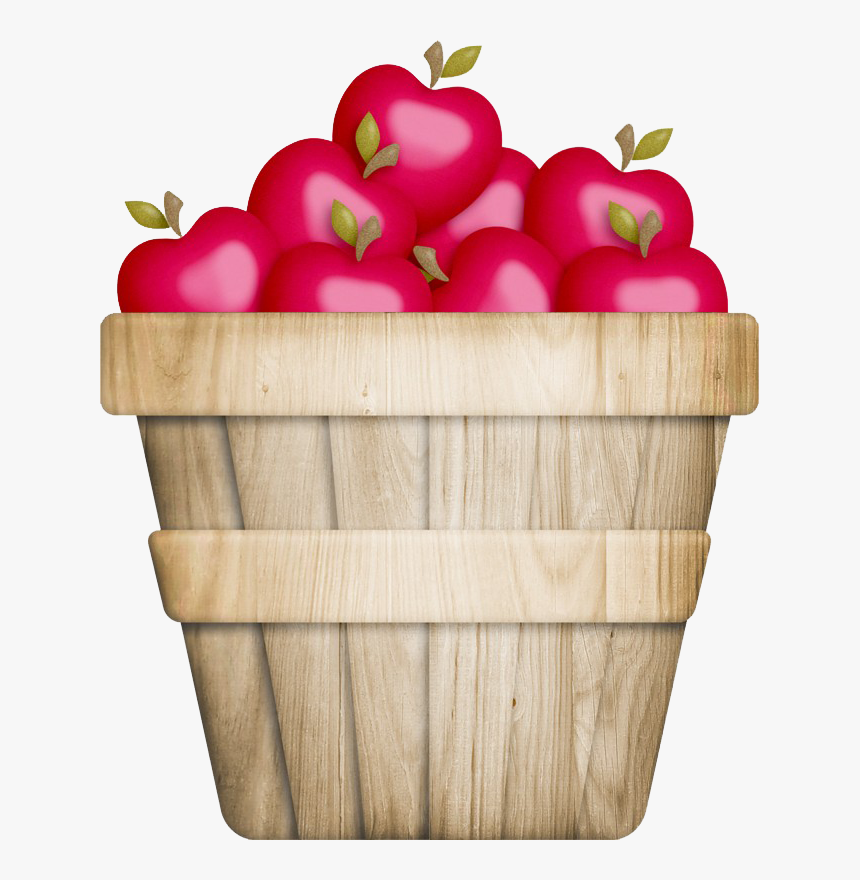 Basket Of Apple Png Image File - Apple Basket Clip Art, Transparent Png