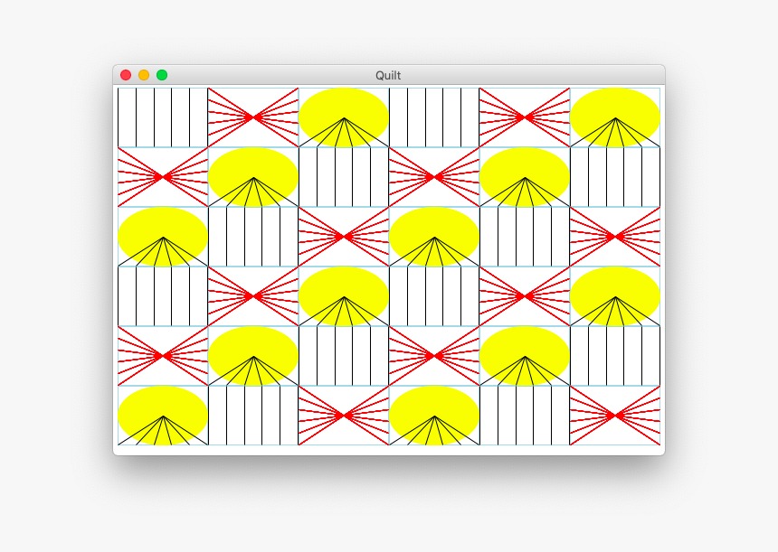 Quilt 6 X 6 Grid Of Patches - Circle, HD Png Download