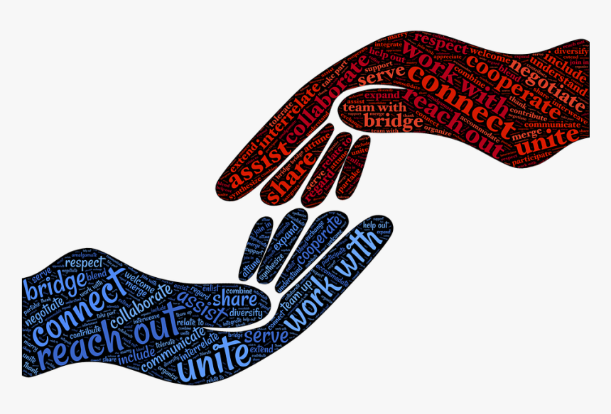Hands Reaching Out To Each Other - Caracteristicas De La Mediacion, HD Png Download