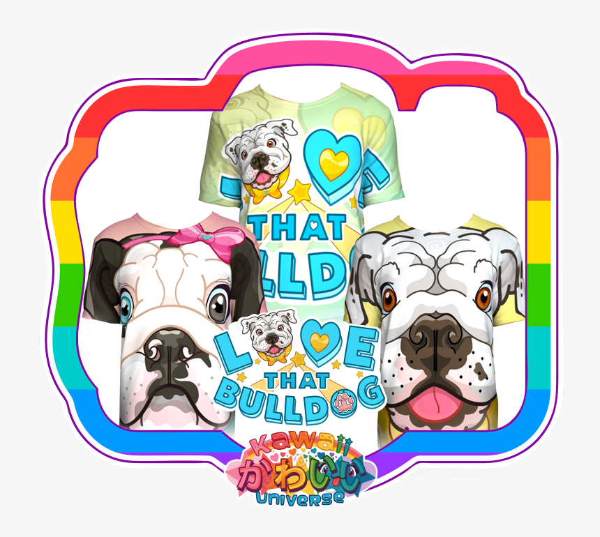 English Bulldog Clipart Kawaii, HD Png Download