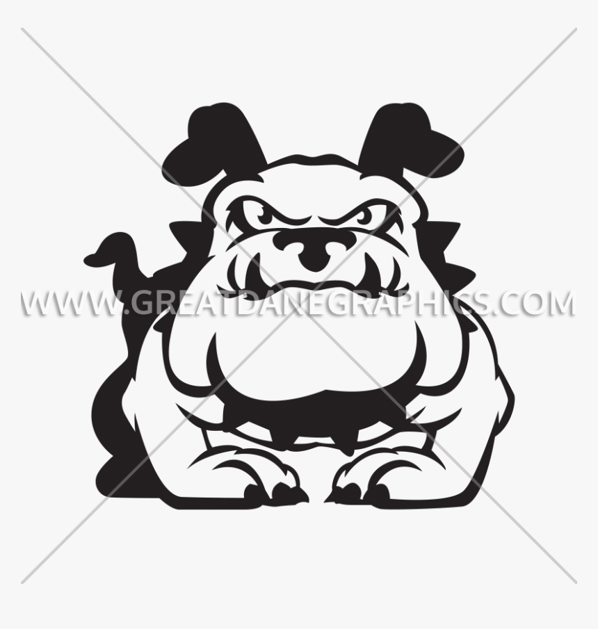 Drawing Bulldogs Standing Transparent Png Clipart Free - Cartoon, Png Download
