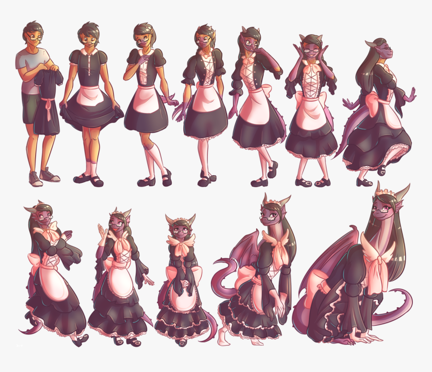 Maid Clipart Feather Duster - Illustration, HD Png Download