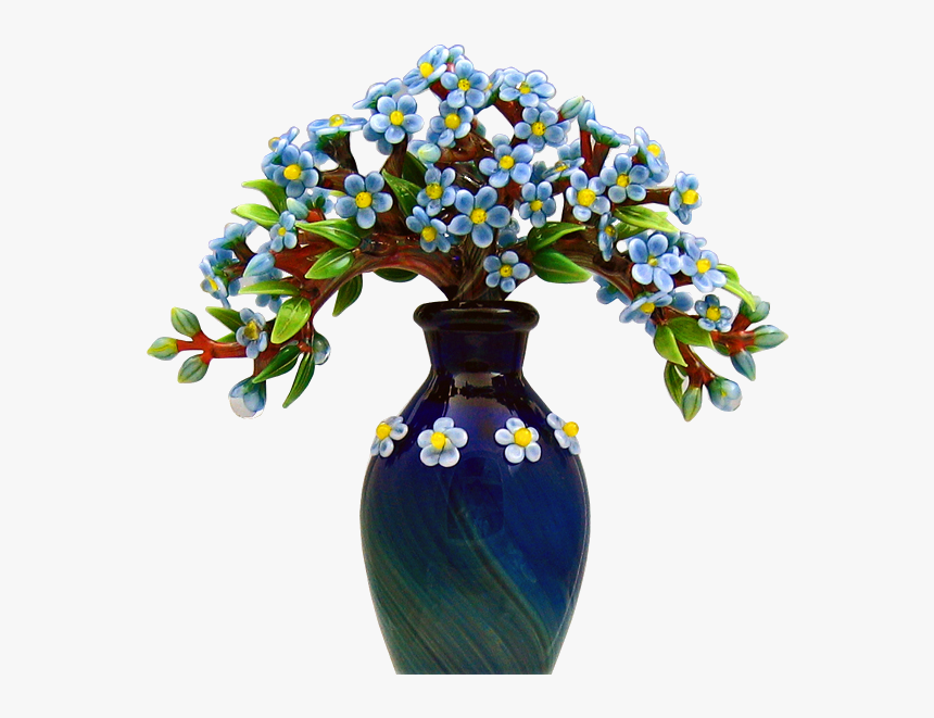 Forget Me Not Flowers Vase, HD Png Download