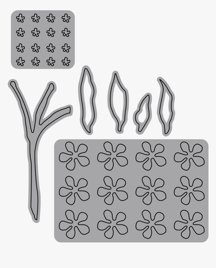 Forget Me Not - Decorative Rubber Stamp, HD Png Download