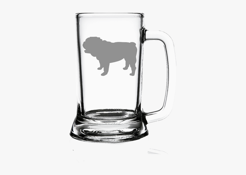 English Bulldog Dog 16oz - Happy Birthday Beer Glass, HD Png Download