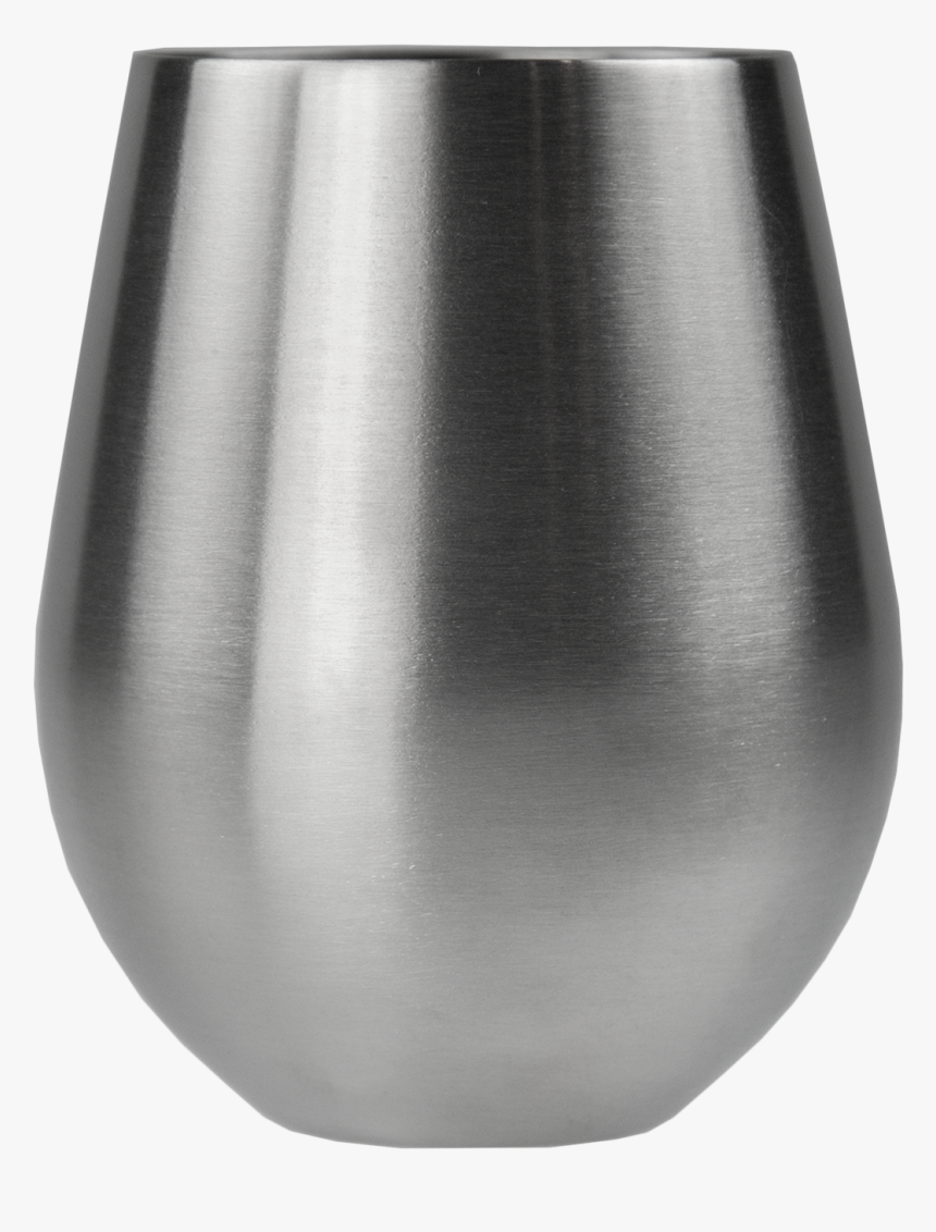 Vino Stainless Stemless Wine - Stemless Metal Wine Glasses, HD Png Download