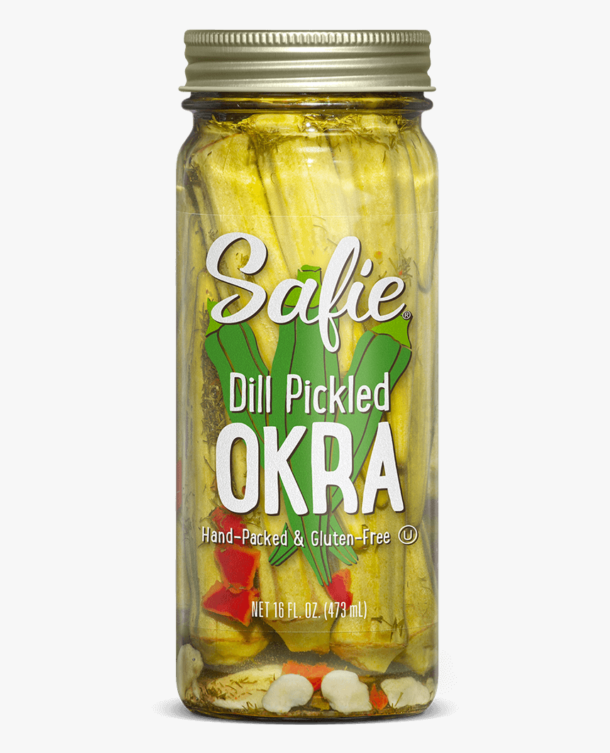 Safie Dill Pickled Okra 16 Fl Oz - Pickled Cucumber, HD Png Download