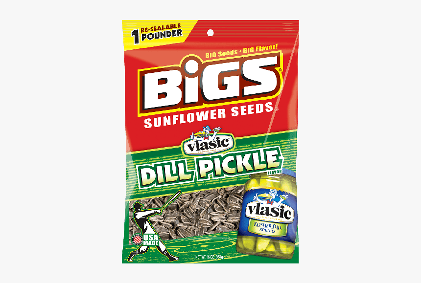 Bigs Dill Pickle Sunflower Seed, 16 Ounce 8 Per Case Bigs Dill Pickle