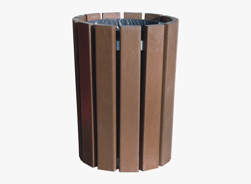 Round Litter Bin 
 Title Round Litter Bin - Plywood, HD Png Download