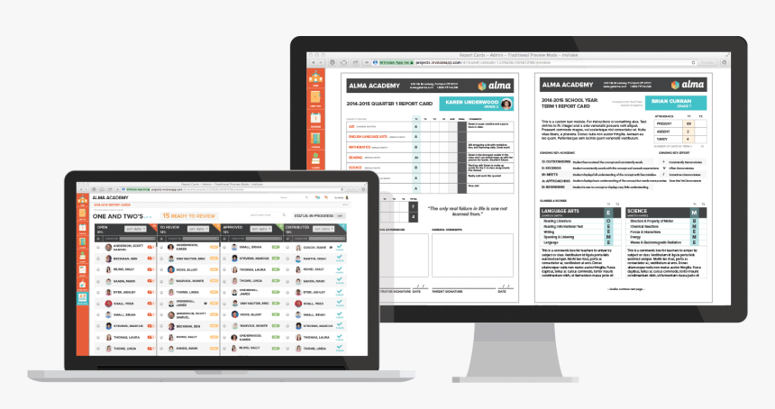 Report Cards On Computer, HD Png Download