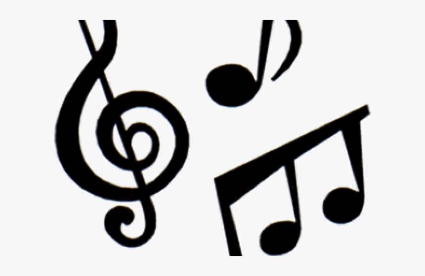 Transparent Rock Clipart Black And White - Music Notes, HD Png Download