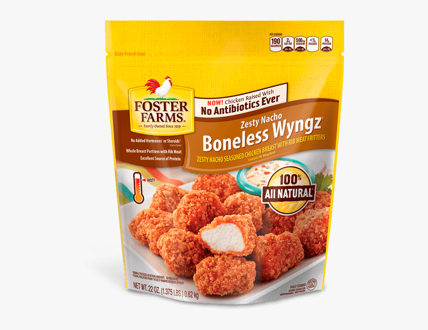 Zesty Nacho Boneless Wyngz - Foster Farms Bourbon Chicken, HD Png Download