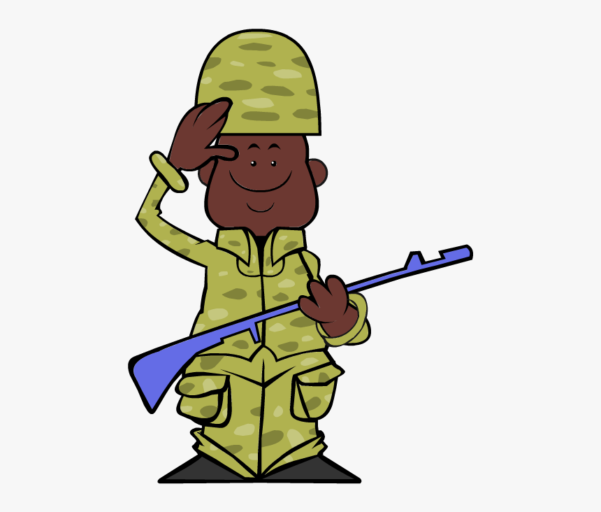 Soldier Veterans Day Clip Art For School Project Clipart - Veterans Day Soldier Clipart, HD Png Download