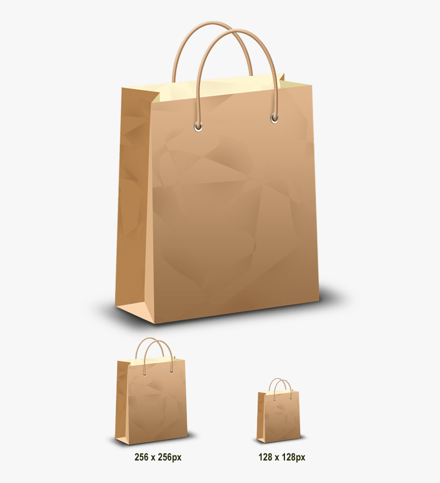 Transparent Paper Bag Png, Png Download