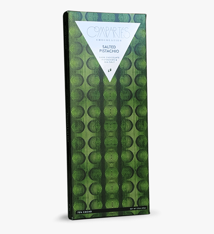 Compartes Chocolate Salted Pistachio Dark Chocolate - Genmaicha, HD Png Download