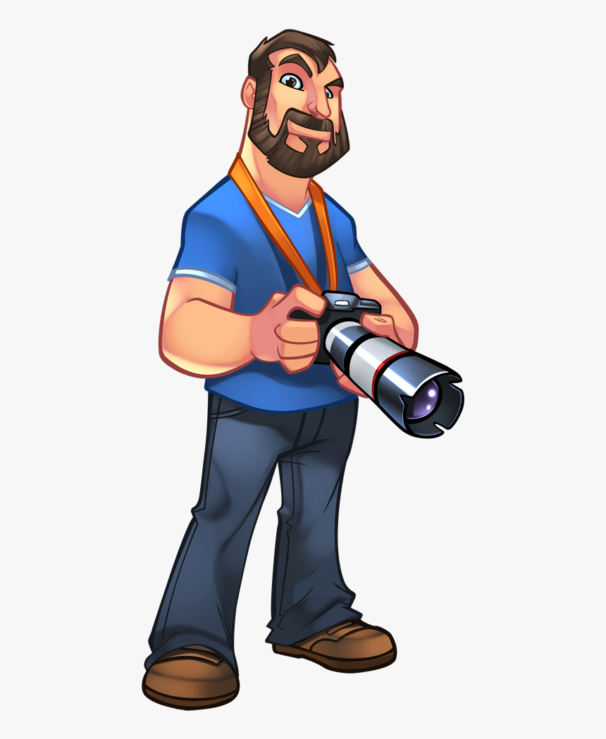Images In Collection Page Transparent Background - Photographer Cartoon, HD Png Download