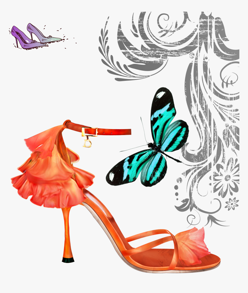 Transparent Heel Clipart - High-heeled Shoe, HD Png Download