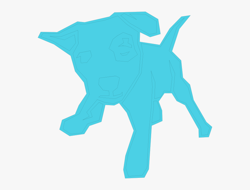 Light Blue Dog Svg Clip Arts - Pink Dog Clipart, HD Png Download