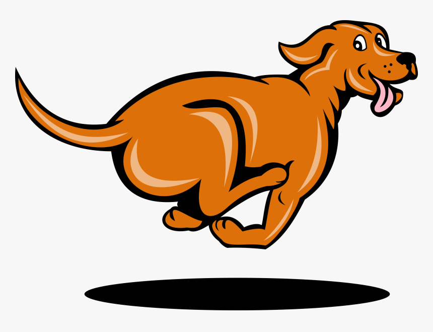 Clip Transparent Library Rr - Running Dog Clipart, HD Png Download