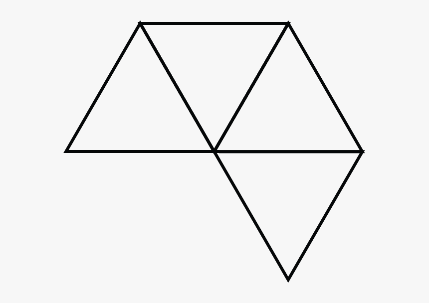 Transparent 3d Pyramid Png - Hexagon With Five Lines, Png Download