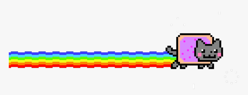 Nyan Cat Animation National Geographic Animal Jam - Gif 800 By 200 Pixels, HD Png Download