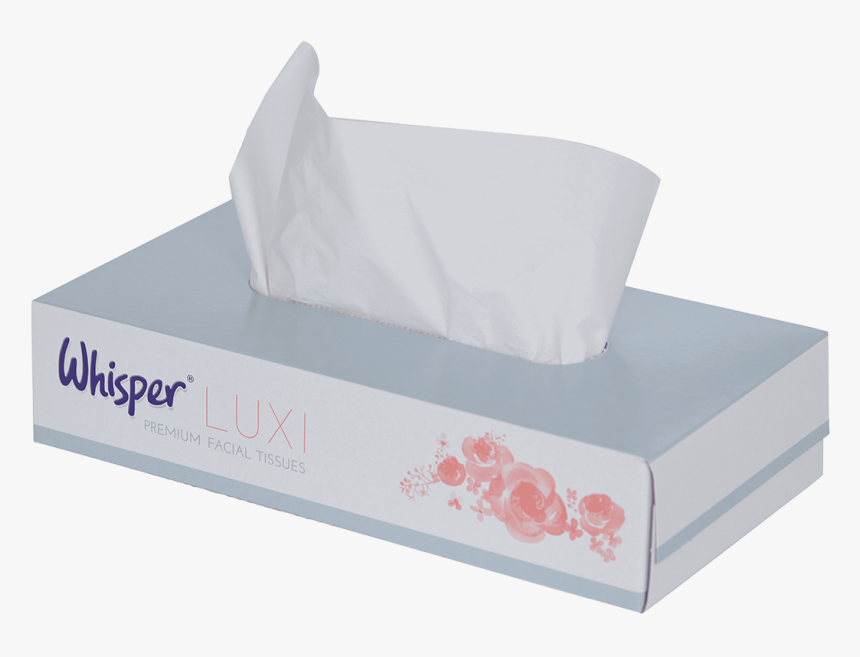 Whisper White Facial Tissues - Facial Tissue, HD Png Download