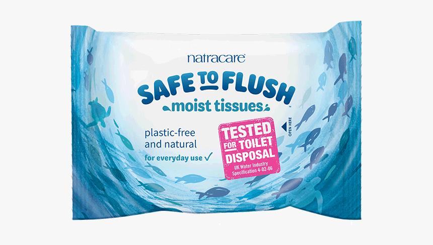 Natracare Safe To Flush Wipes, HD Png Download