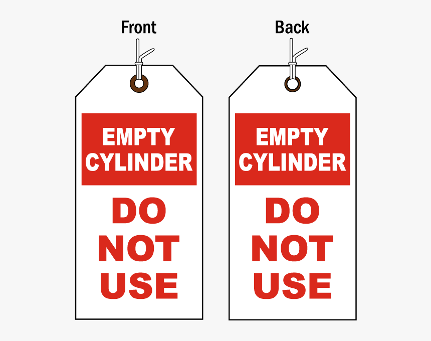 Gas Cylinder Empty Tags, HD Png Download
