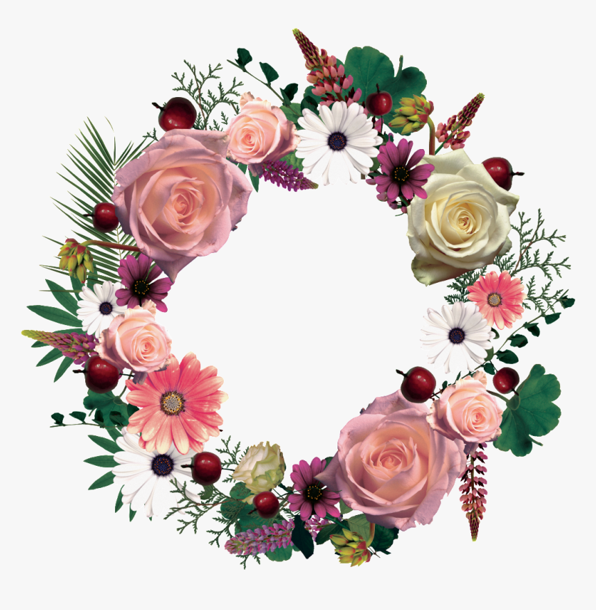 This Graphics Is Hand Painted Flower Garland Png Transparent - Portable Network Graphics, Png Download