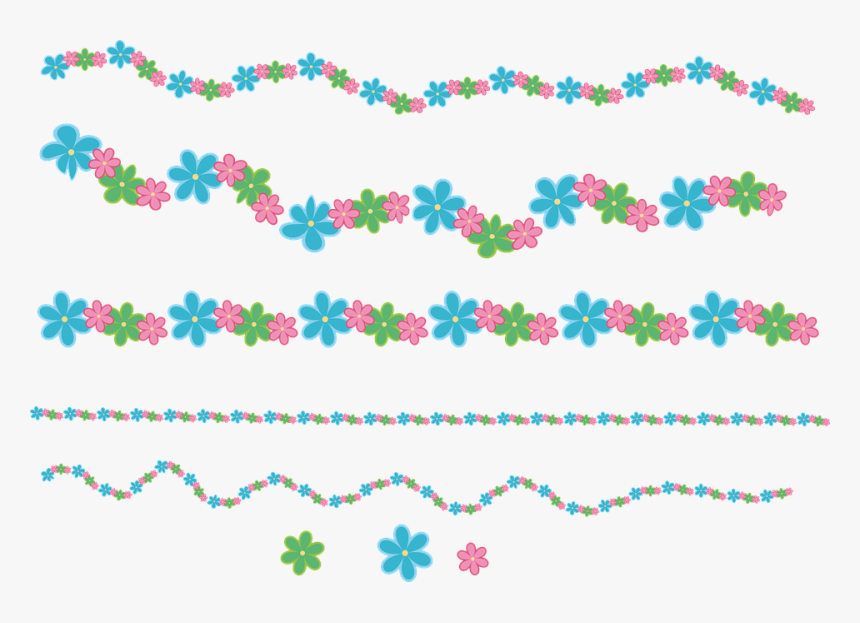 Garland, Flowers, Spring, Graphic, Summer, Plant, HD Png Download