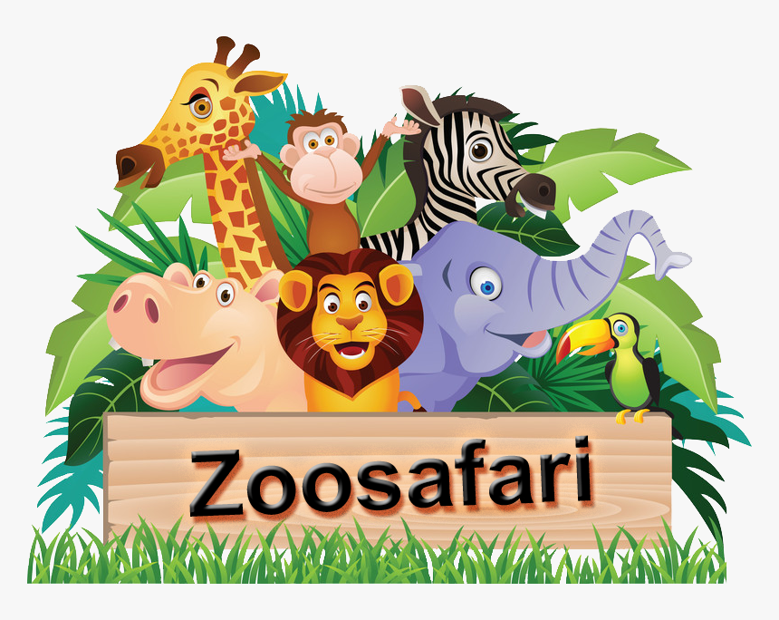Art Transprent Png Free Download Mammal Fauna - Zoo Safari Clip Art, Transparent Png