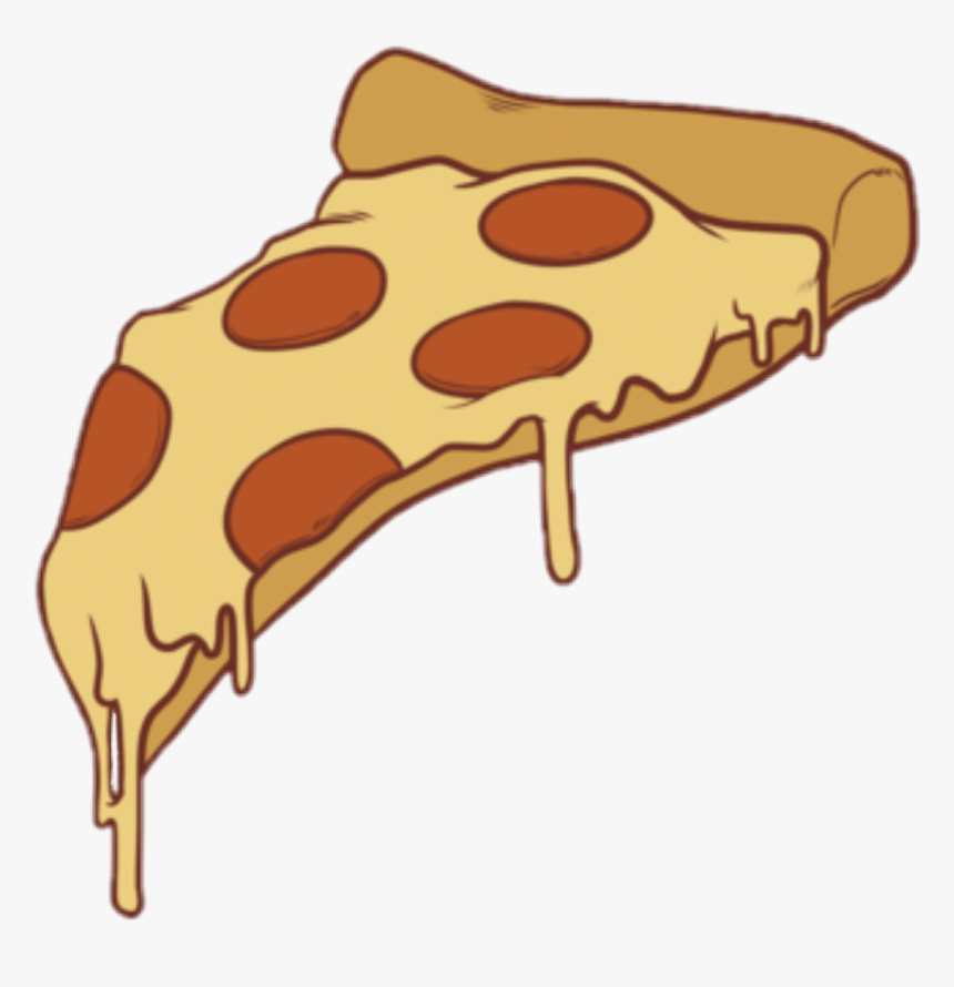 Hawaiian Pizza Drawing Sticker Pizza Party - Pizza Png, Transparent Png